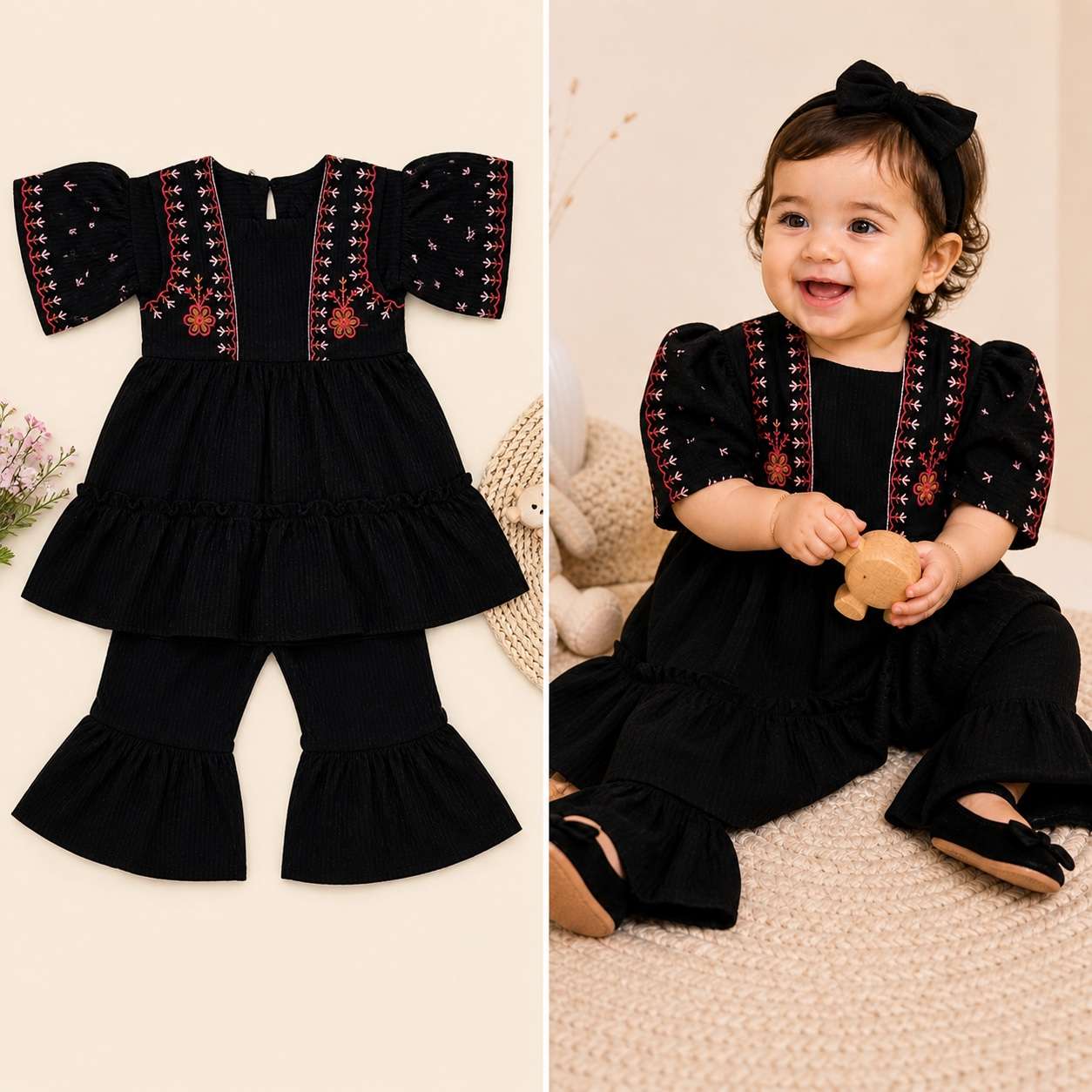 Noor-e-Bahar black suit